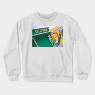 Cafe Du Monde and Mural - New Orleans Crewneck Sweatshirt